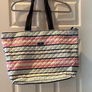 Scout Pink and Blue Striped Tote Bag